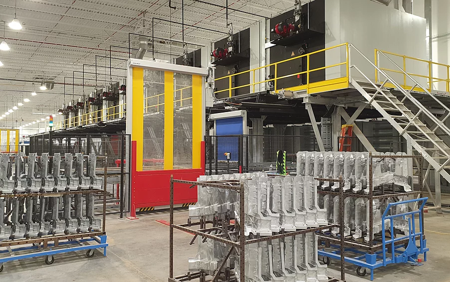 Heat treatment lines for aluminum