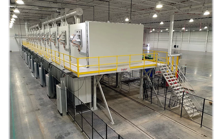 Heat treatment lines for aluminum